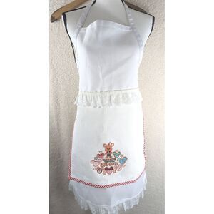 Disney Mickey Mouse Baking Spirits Bright Apron Rare One‎ Size White